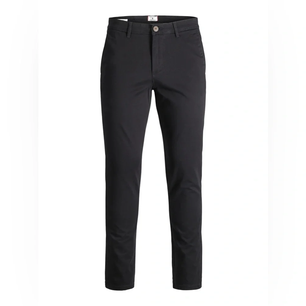 Jack & Jones Slim Fit Black Chino Trousers